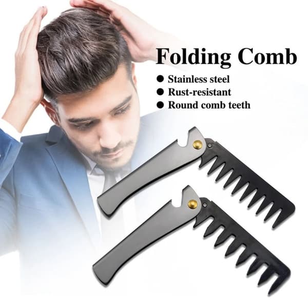 Foldbare Stålkamme Foldbar Lommekam 3 3 3