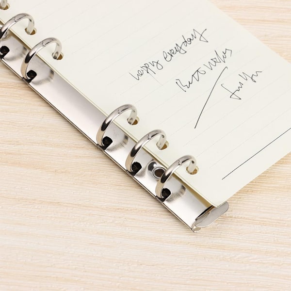 2 STK A5 Ringbind a5 Ringbind 6 Ringe a5 Notesbog 6-Huls Ringbind