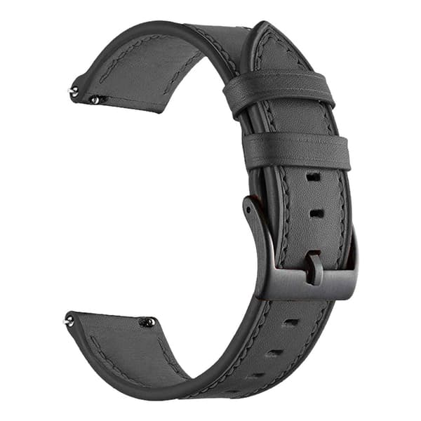 Armbånd læderrem håndledsbånd GRÅ 22MM Grey 22mm