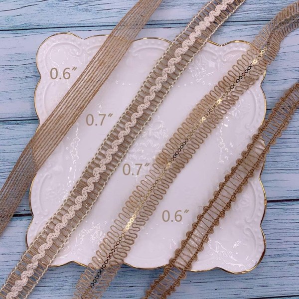 Hamp Rope Webbing Flettet Webbing Linned Roll