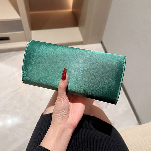 Silke Aften Tasker Clutch Taske BRUN brown