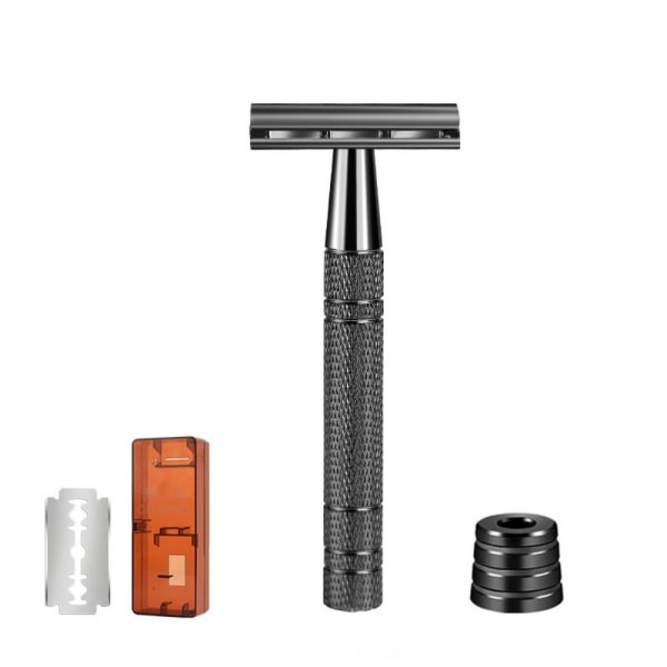 Double Edge Safety Razor Dame Barberhøvel GRÅ SET2 SET2 grey set2-set2