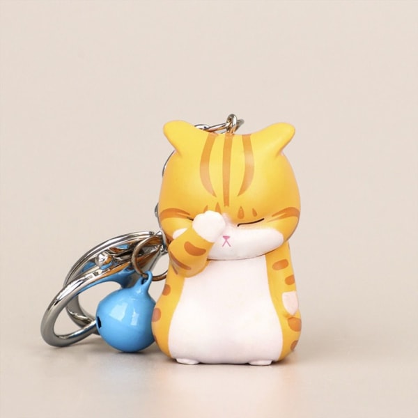 Shy Cat nøkkelring Chubby Kitten Keyring 2 2 2
