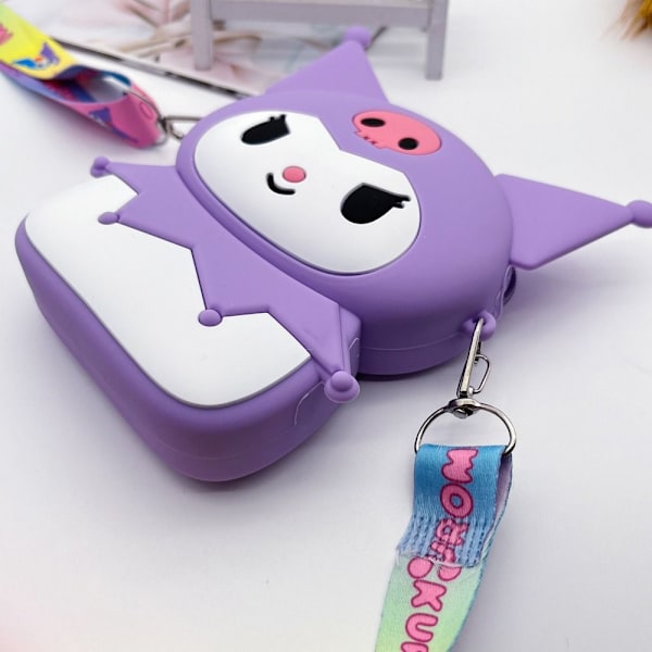 1 Stk Kuromi Silikonepung Kawaii Taske SORT SORT