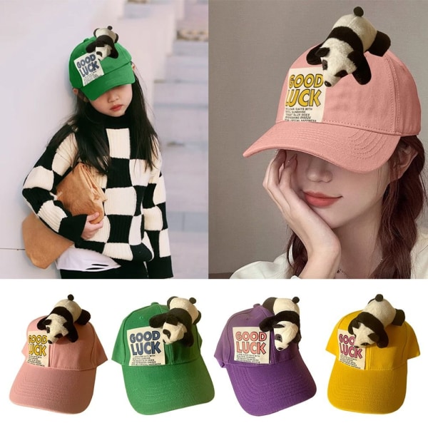 Panda Hat Baseball-hattu PINK KID KID Pink Kid-Kid