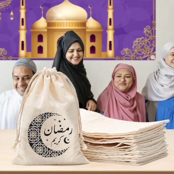 Eid Mubarak Sack Eid Al-Fitr Present Box 5 5 5