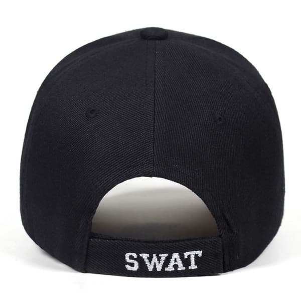 SWAT Broderi Baseball Caps Snapback Hatte SORT black