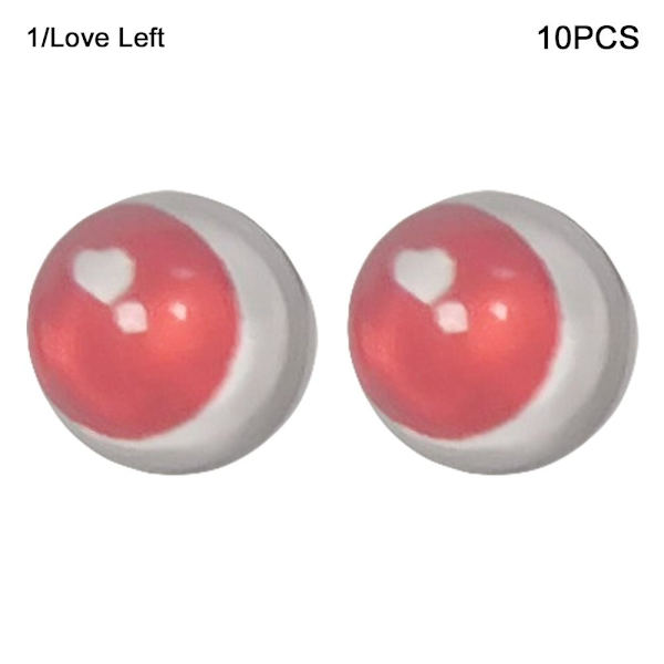 Dockor Eyeballs Glass Dolls Eyes LOVE LEFT1 1 Love Left1