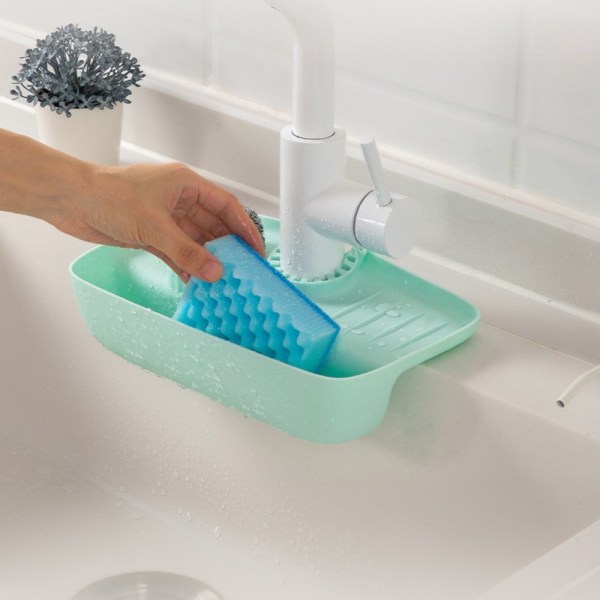 Kran Dreneringsstativ Drenering Oppbevaringsstativ LYS BLÅ light blue