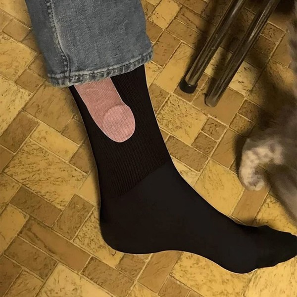 1 par sjove sokker Show Off Sokker HVID white