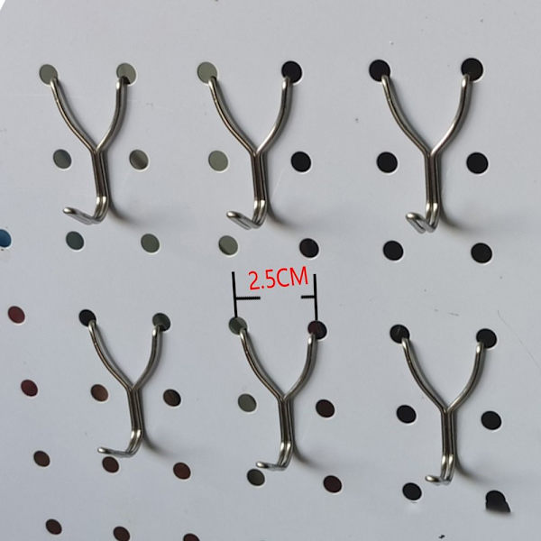 10 Stk Hengebrett Hull Krok Pegboard Platekrok FOR 25MM for 25mm distance
