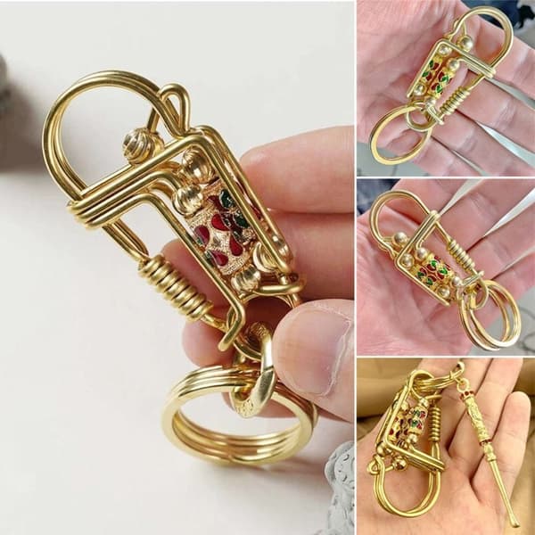 Messing Nøglering Fugle Nøglering 5 5 5