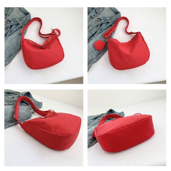 Axelremsväska Messenger Bag RÖD Red