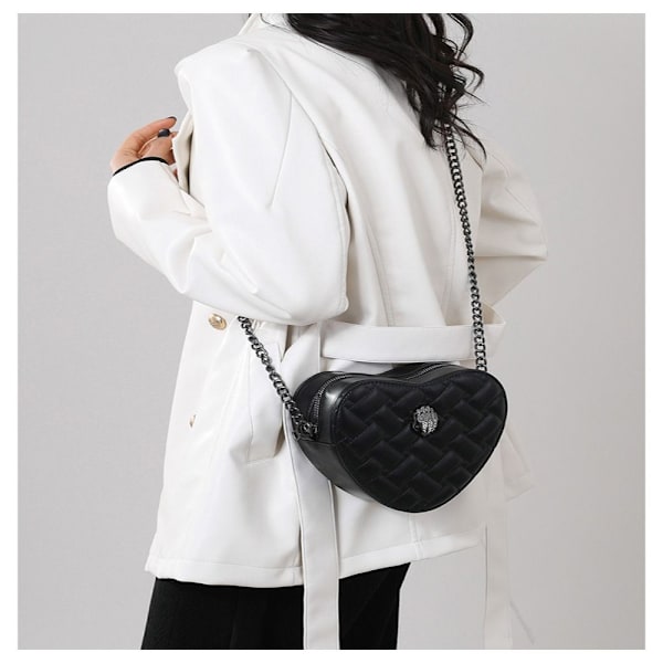 Eagle Head Chain Bag Rhombus Brodered Thread Bag RÖD red