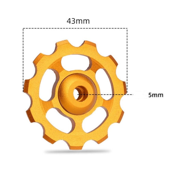 Cykel Jockey Roller MTB Jockey Wheel GULD gold