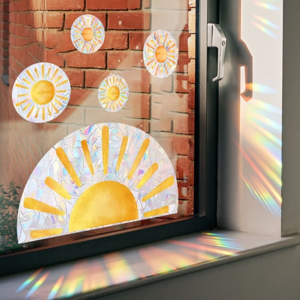 Sun Catcher Window Stickers Glas Static Sticker 3 3 3