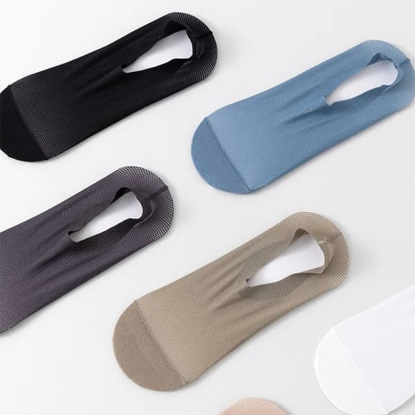 2 par båtsokker korte sokker GRÅ grey