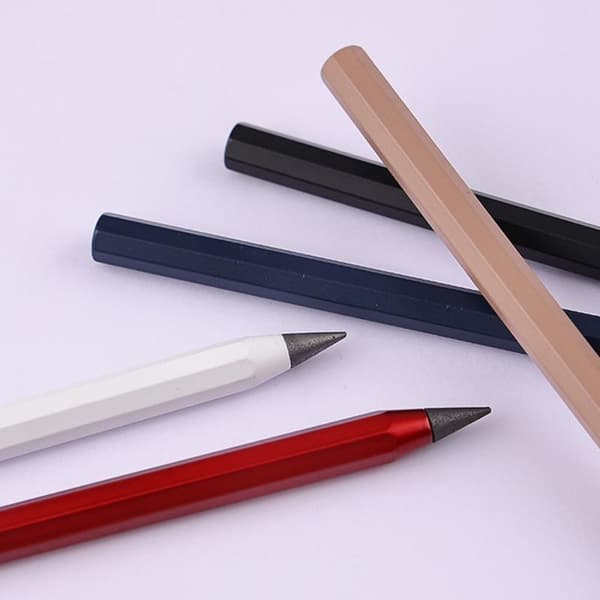 Evig Penna Metall Bläckfri Penna VIT white