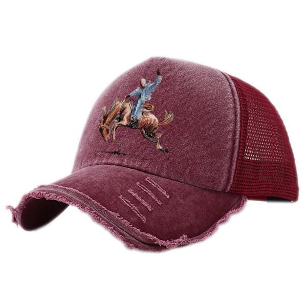 Basebollkeps Vinröd wine red