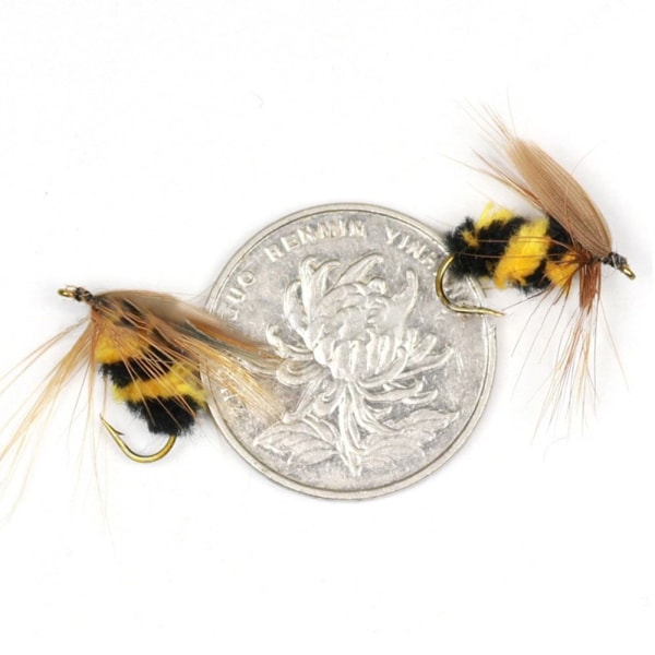 Bee Flue Fishing Lure Woolly Worm lokke 16 16 16