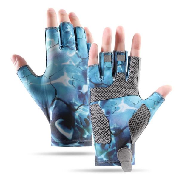 Ice Silk Gloves Fiskehandsker BLUE M Blue M