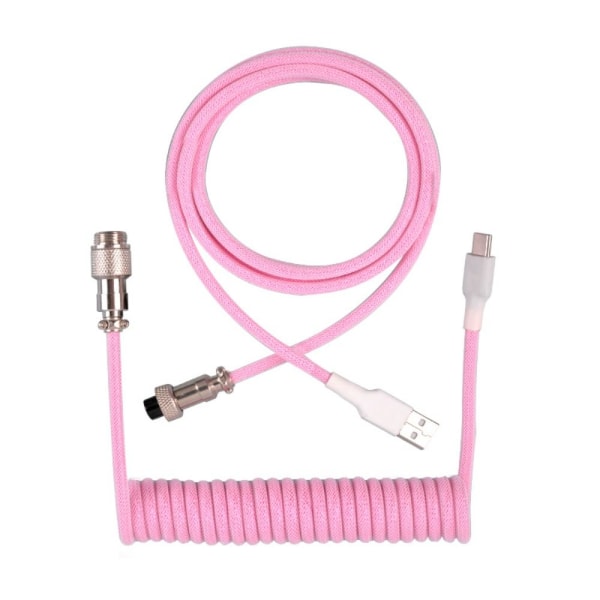 Mekanisk tastatur oprullet kabel USB-tastaturtråd MULTICOLOR multicolor