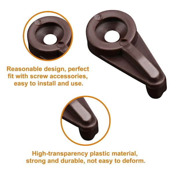50 stk Glassholder Glassklips Glassskapklemmer
