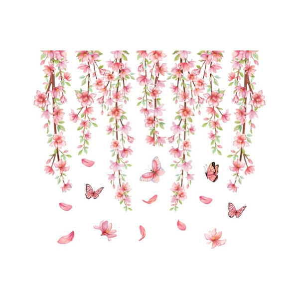Blommiga toalettdekaler Underbara blomdekaler 7 7 7