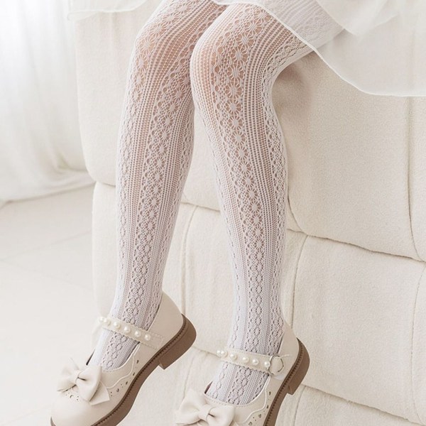 Nettingstrømpebukse jentestrømpe BEIGE L beige L