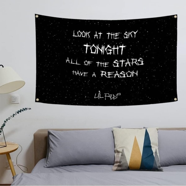 Lyric Flag Funny Tapestries Lyric Poster Banner A