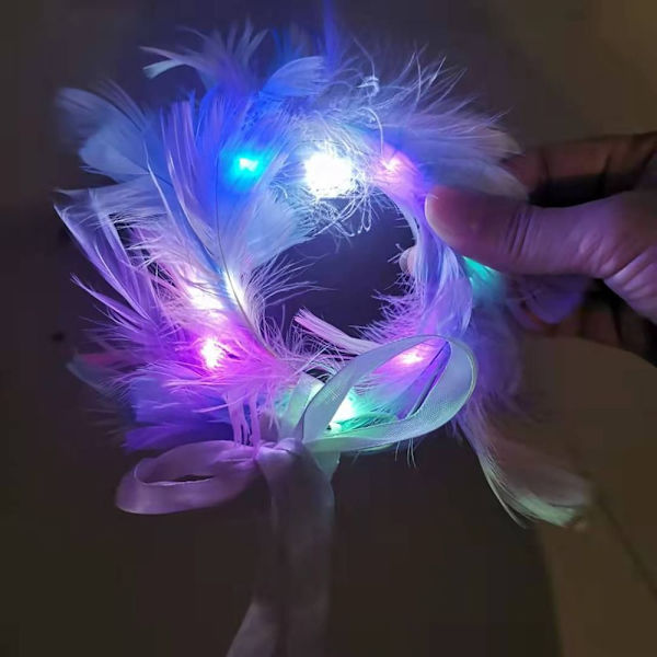 Glödande LED-krans Light Up Pannband J J J