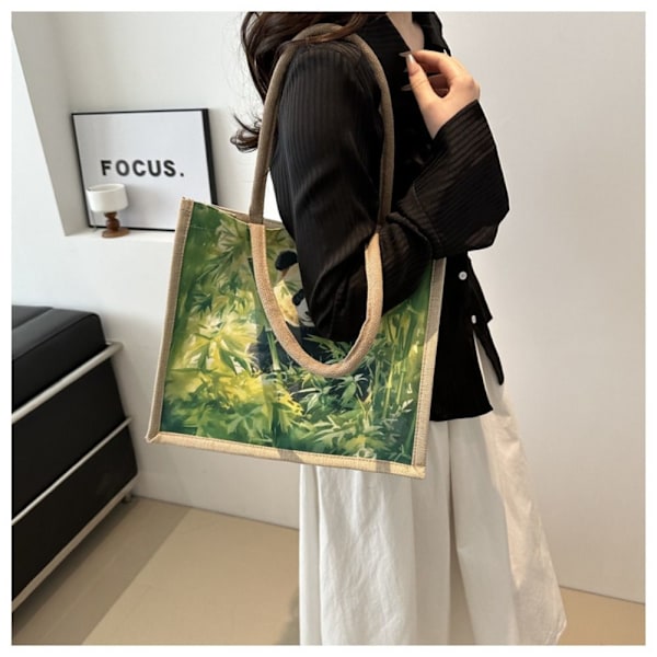 Cartoon Tote Bag Brodert Skulderveske 2 2 2