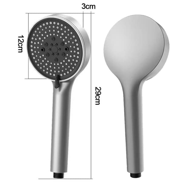 Brusehoved Vandbesparende Sprinkler SØLV silver