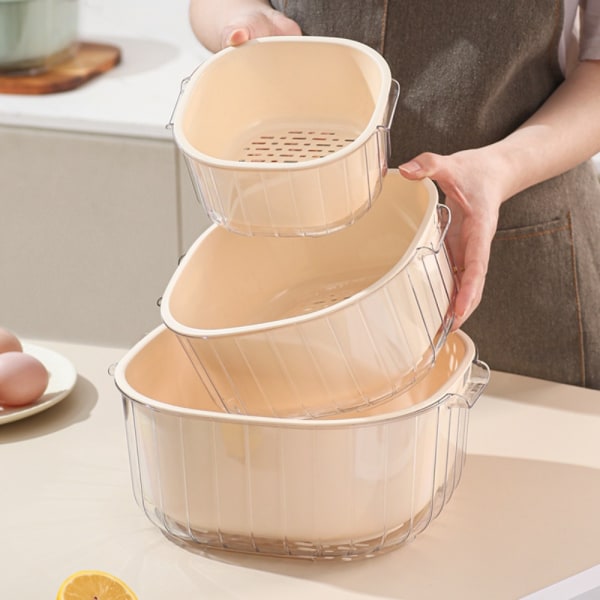 Tømmekurv Grønnsaksvask HVIT 2,5L 2,5L white 2.5L-2.5L