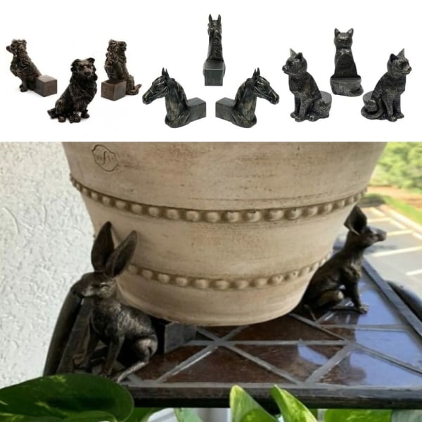 3 kpl / Set Plant Pot Foot Flower Pot Support KOIRAKIRKU Dog