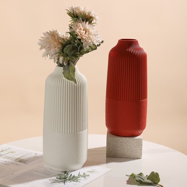 Blomstervase Blomsterpotte HVID S White S