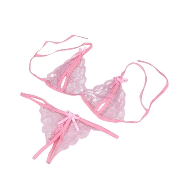 Alusvaatteet Full Set Open Crotch G-String PINK Pink