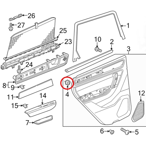 40 stk. Dørbeklædning Panel Holder Clips Retainer Clips Clip