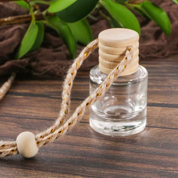 10 stk. Hengende Bil Luftfrisker Tom Klar Glass Diffuser Square