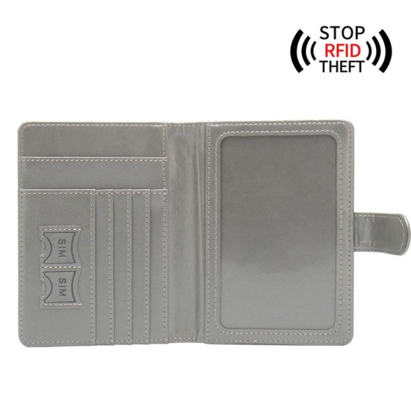 RFID Business Pass Cover Dokument Case BRUN Brown