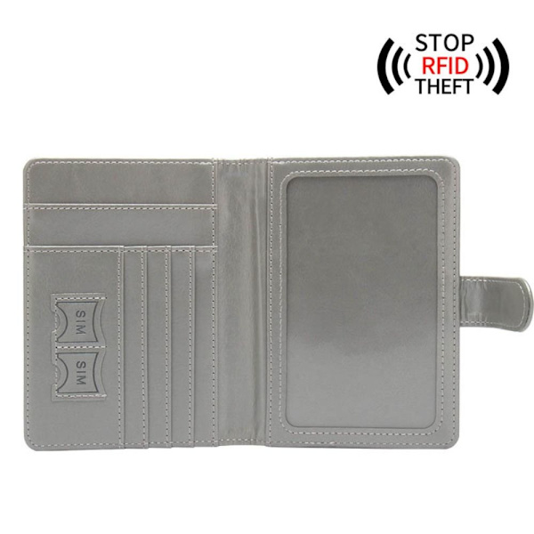 RFID-yrityspassin cover case HARMAA Grey