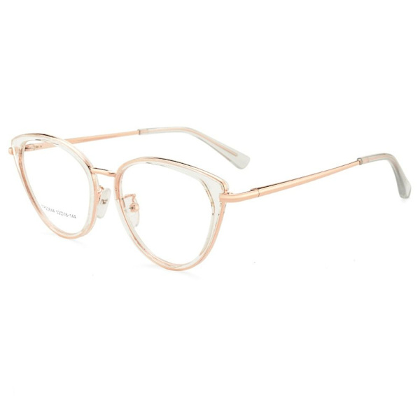 Anti-Blue Light Glasögon Cat Eye Glasögon ROSE GOLD Rose Gold