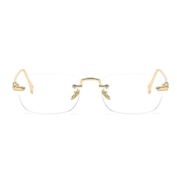 Anti-blått ljus Läsglasögon Fyrkantiga glasögon SILVER Silver Strength 250