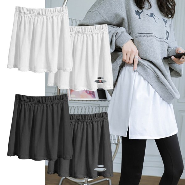 A-Line skjorte Split Flare Hem SORT XLA A Black XLA-A