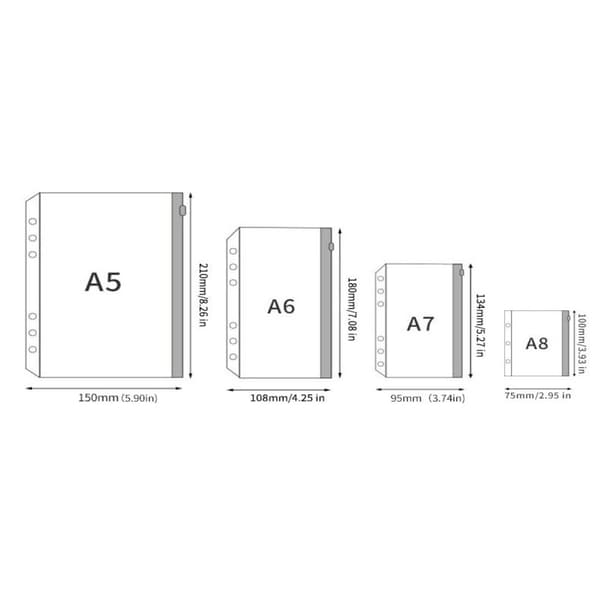 5 KPL Irtilehtikansio Taskut A5 A5 A5