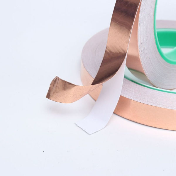 2 stk Kobberfolietape Ledende kobbertape 10MM20M-0.05MM 10mm20m-0.05MM