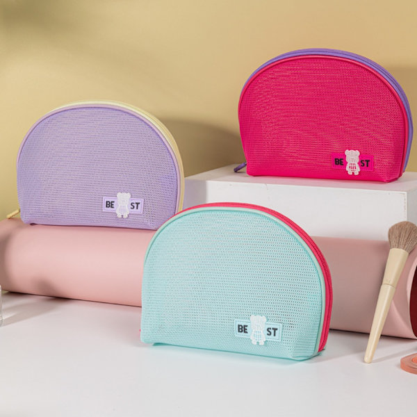 Mesh Taske Makeup Taske BLÅ blue