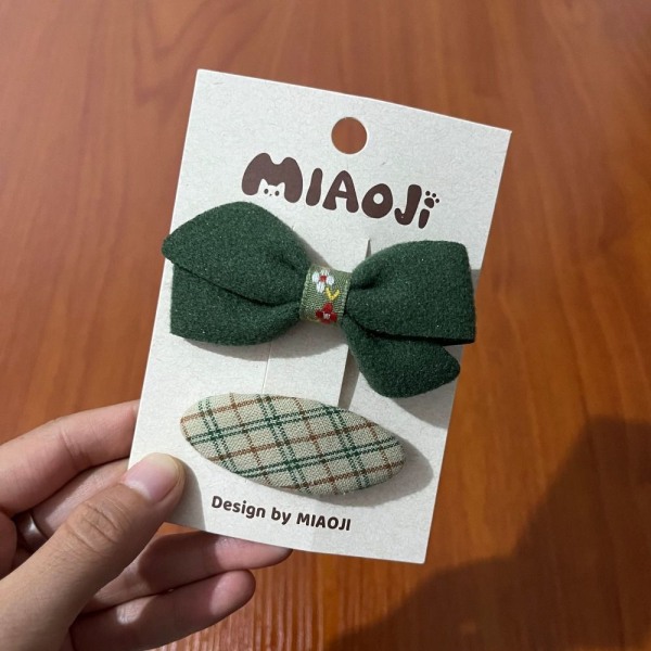 2 st Little Girl Bowknot Hårklämmor 3 3 3