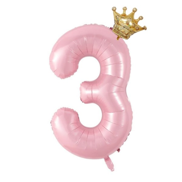 Syntymäpäivänumeropallot Jumbo Number Balloon 2 2 2