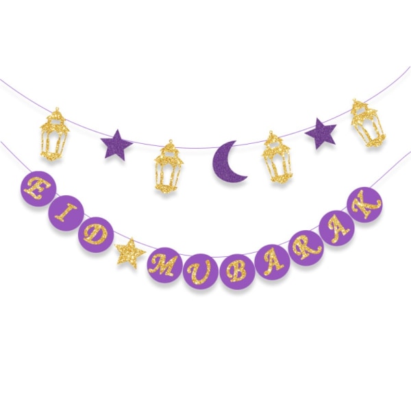 EID Mubarak Banner Ramadan Kareem Banner SVART